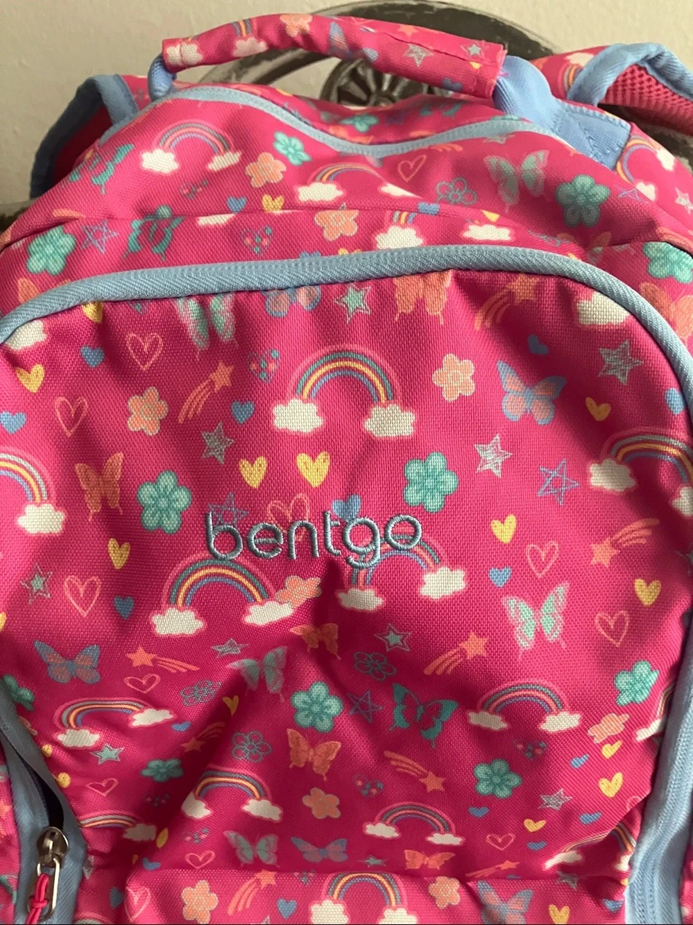 BENTGO Girl’s Pink Rainbow Prints 2-in-1 Backpack & Insulated Lunch Bag